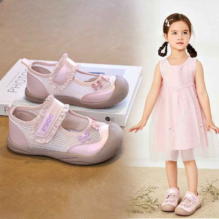 2026 Summer New Girls Mesh Breathable Sneakers, Toddler Soft Sole Non-Slip Casual Walking Shoes For Baby Girls photo 5