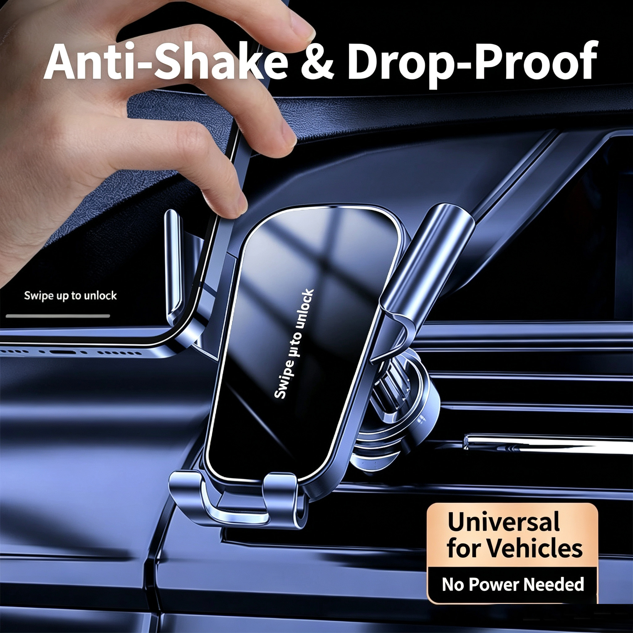 New Car Phone Mount Air Vent Universal Phone Holder Anti Shake Hook Clip Cell Phone Stand For Car Navigation photo 5