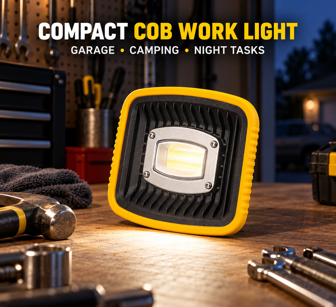 Rechargeable Magnetic Battery Display Type C LED Work Light Base Hanging W899 2 Hour Runtime photo 5