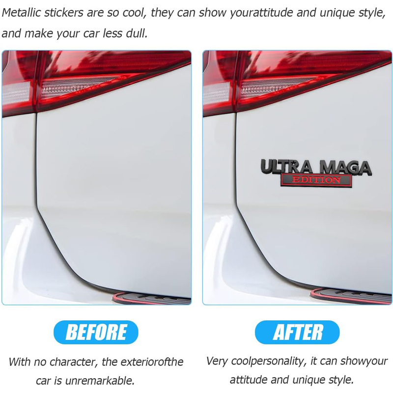 2pcs Ultra MAGA Edition Emblems, Emblem 3D Badge Decal Car Truck SUV,Refrigerator Sticker,Window Display Stickers,Bicycles, Laptops, Fridges photo 6