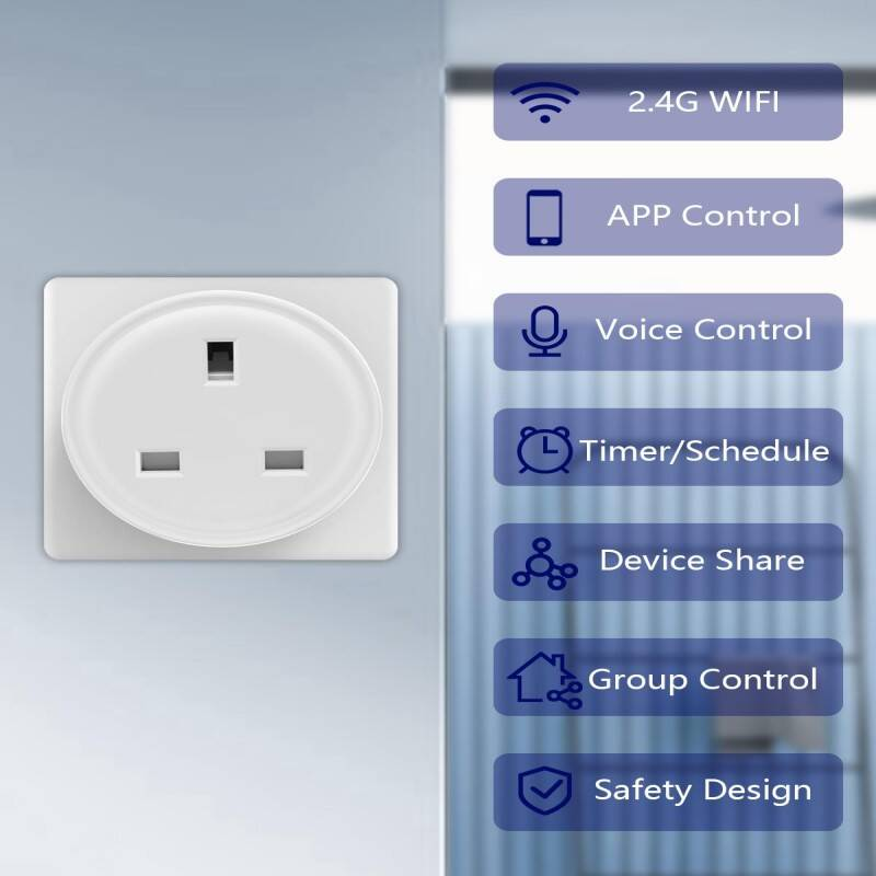 Smart Plug 2 Pack, WiFi Alexa Plug, Voice Control & Timer Plug Scheduling, Energy Monitoring Smart Plugs That Work With Alexa, Smart Plugs With Group Control & Plug Timer, No Hub Required photo 6