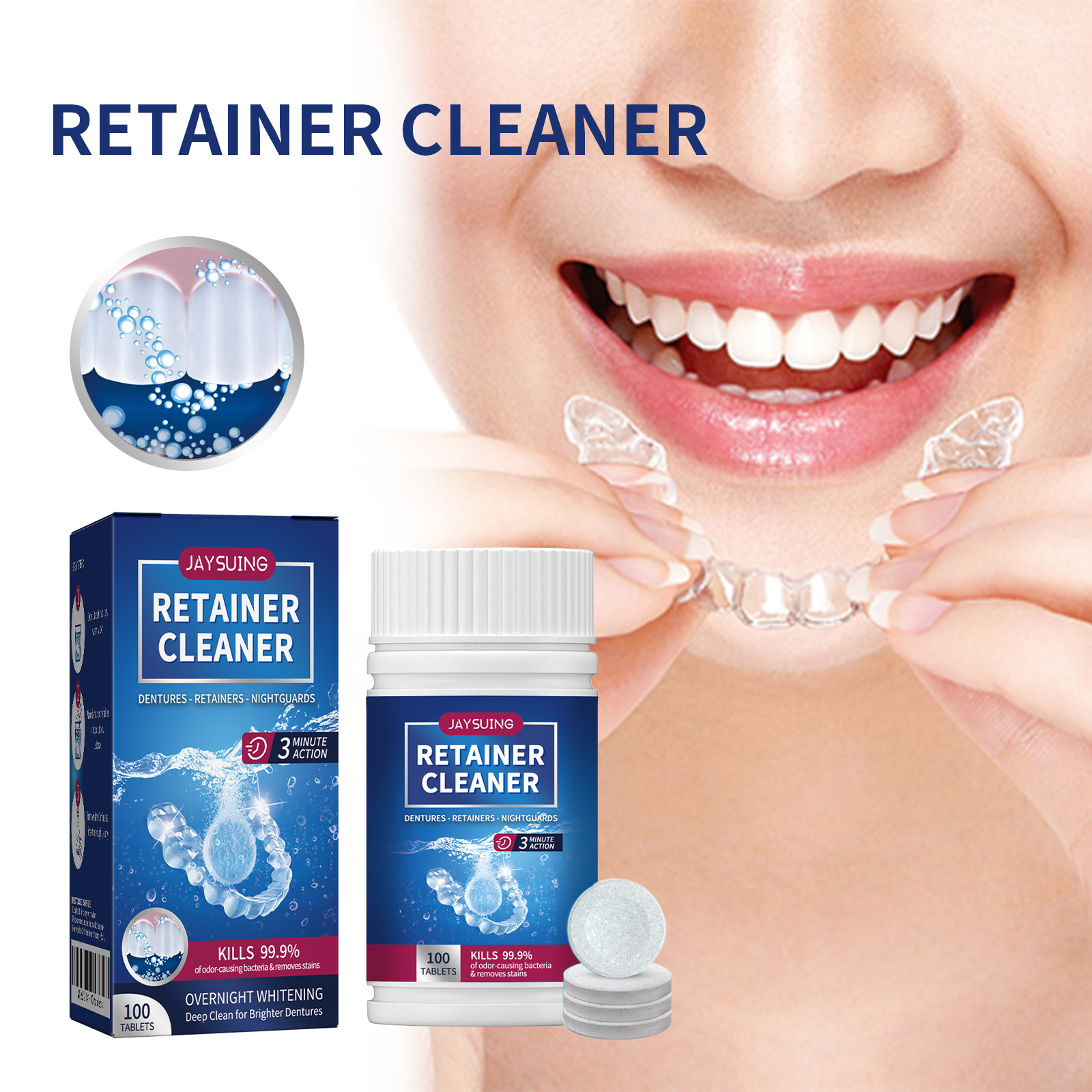 Dental Implant Cleaning Tablets 1 00 Tablets Per Box photo 3