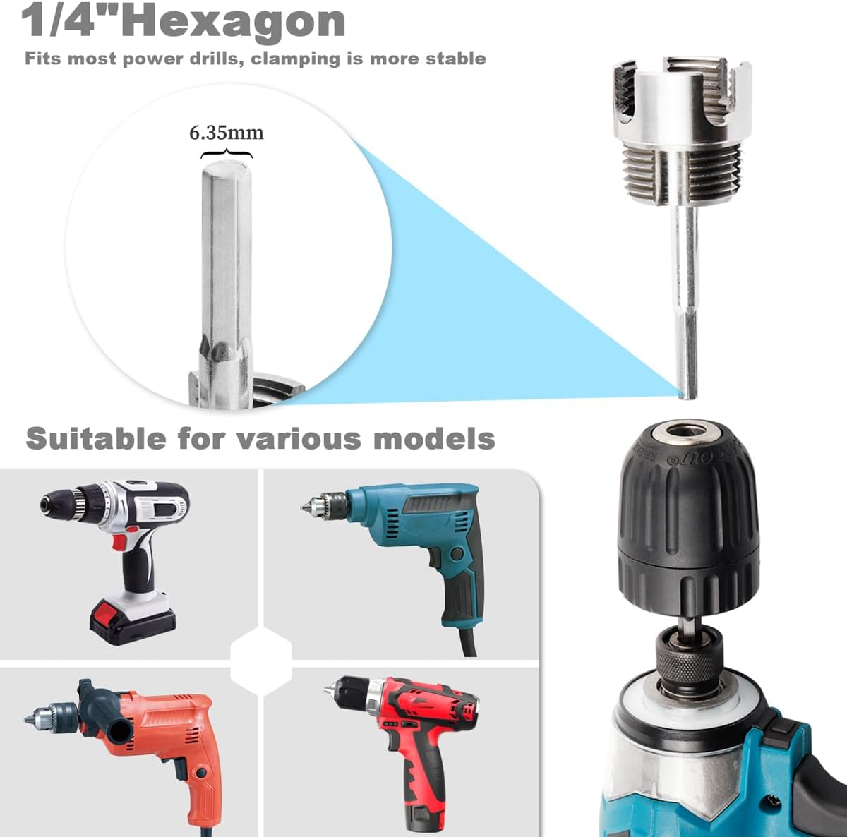 3-piece Heavy-duty Alloy Pipe Thread Tool Set, Integrated Internal And External Pipe Thread Processing Tools, PVC And Plastic Pipe Threader Set photo 3