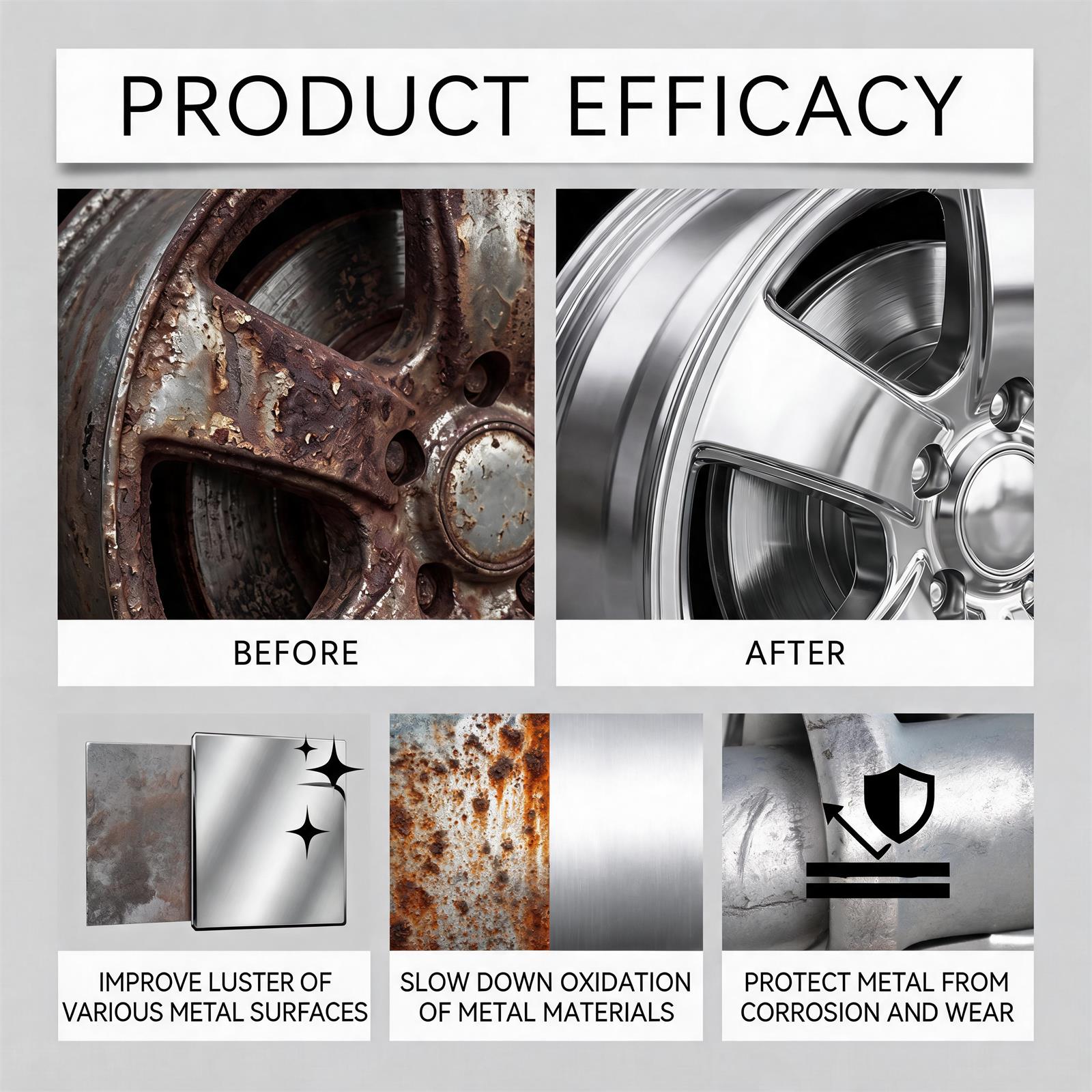 Rust Remover Liquid, Metal Rust Dissolver Protective Coating For Long Lasting Repair photo 7