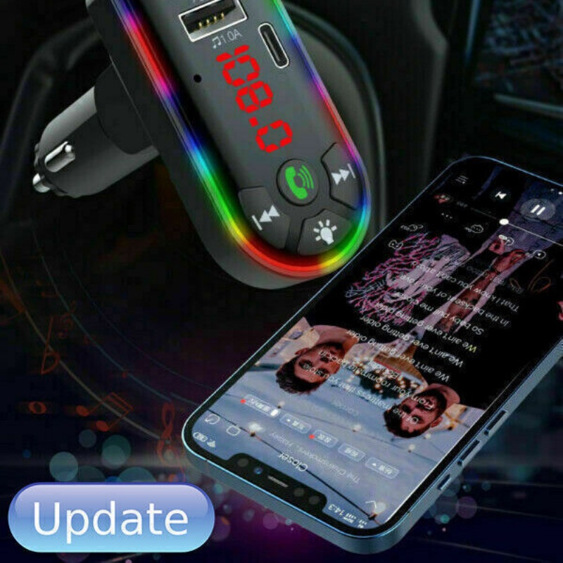 Car Bluetooth 5.0 MP3 Player FM Transmitter Radio 3.1A Fast Charger Adapter Lots photo 5