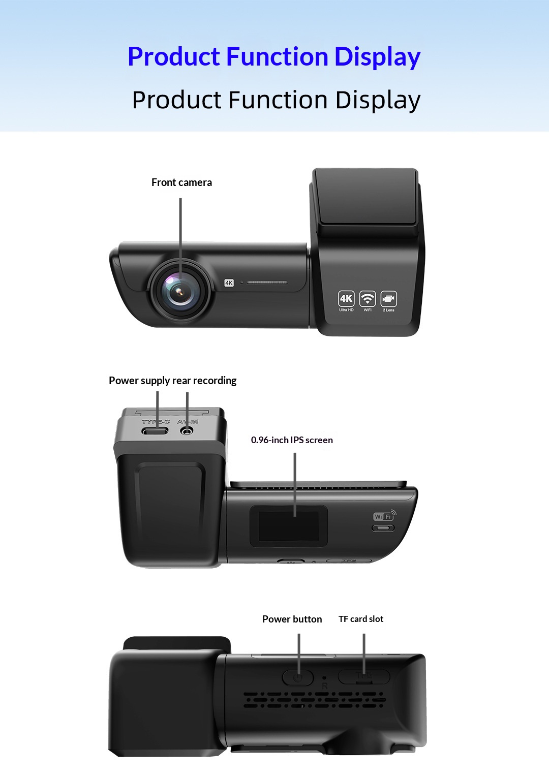 HD WiFi Dash Cam For Cars, High Definition Vehicle DVR Recorder photo 6