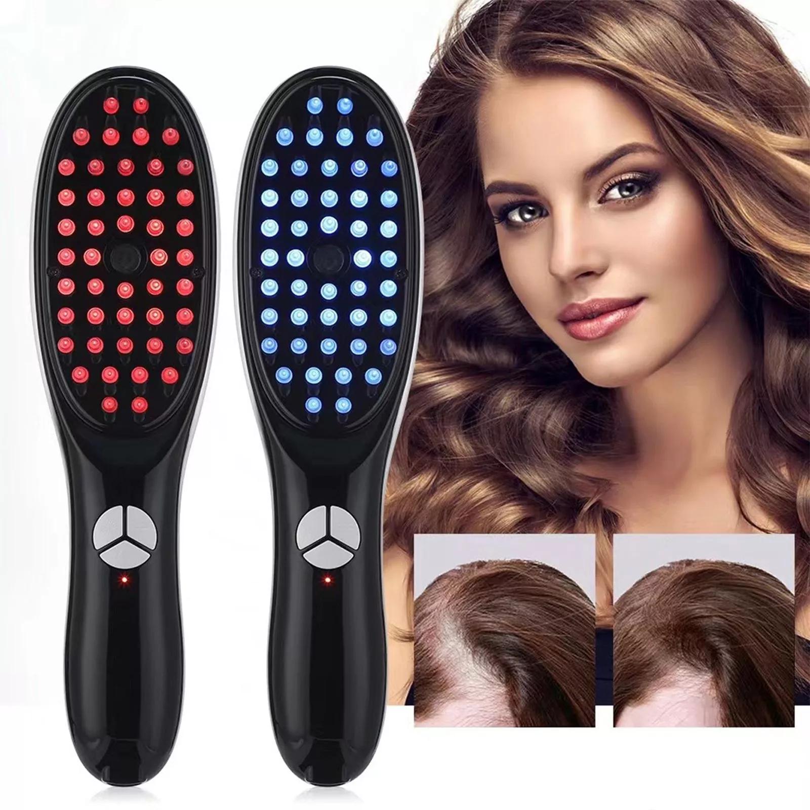Electric Vibration Hair Growth Comb Massager Red Light Therapy Massage Brush photo 8