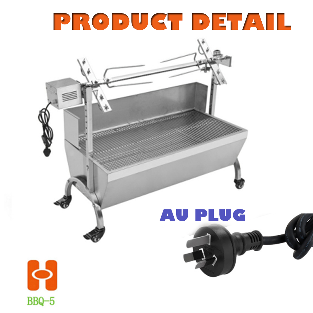 Electric BBQ Rotisserie Spit Motor Stainless Steel 80kgs Replacement 220V-240V photo 3