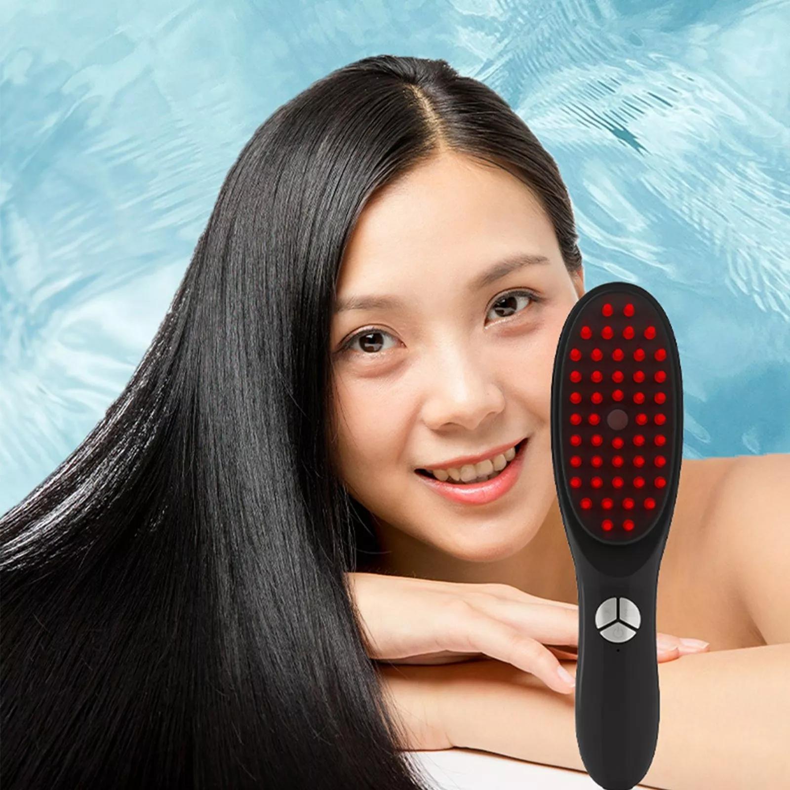 Electric Vibration Hair Growth Comb Massager Red Light Therapy Massage Brush photo 2
