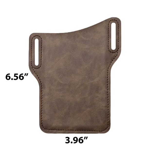 Men Cell Phone Belt Pack Bag Loop Waist Holster Pouch Case Leather Wallet Cover photo 5