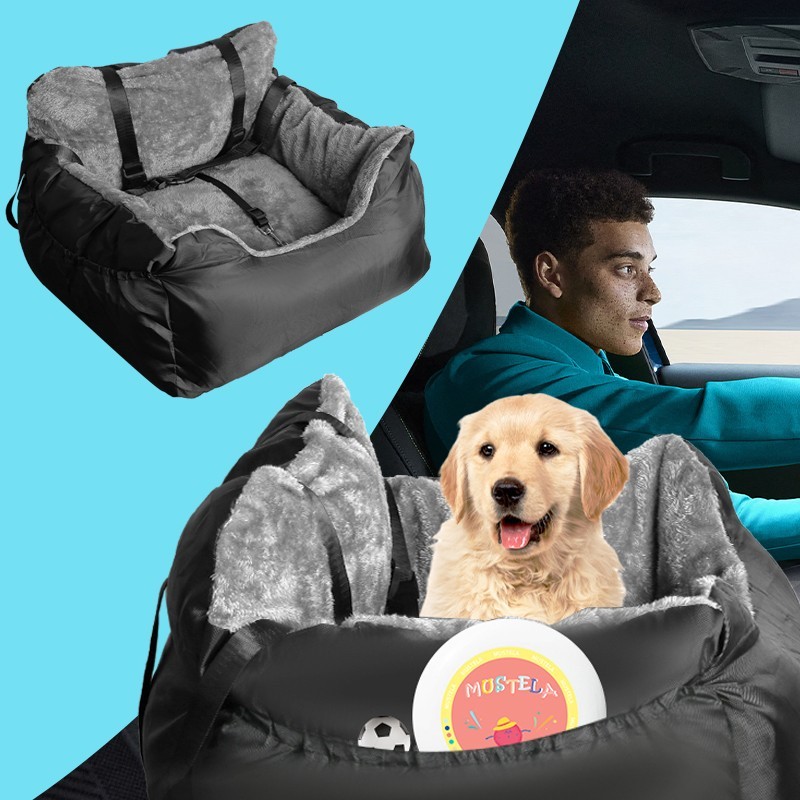 Portable Medium Dog Car Seat Booster Bed Washable Travel Carrier Below 25Lbs photo 7