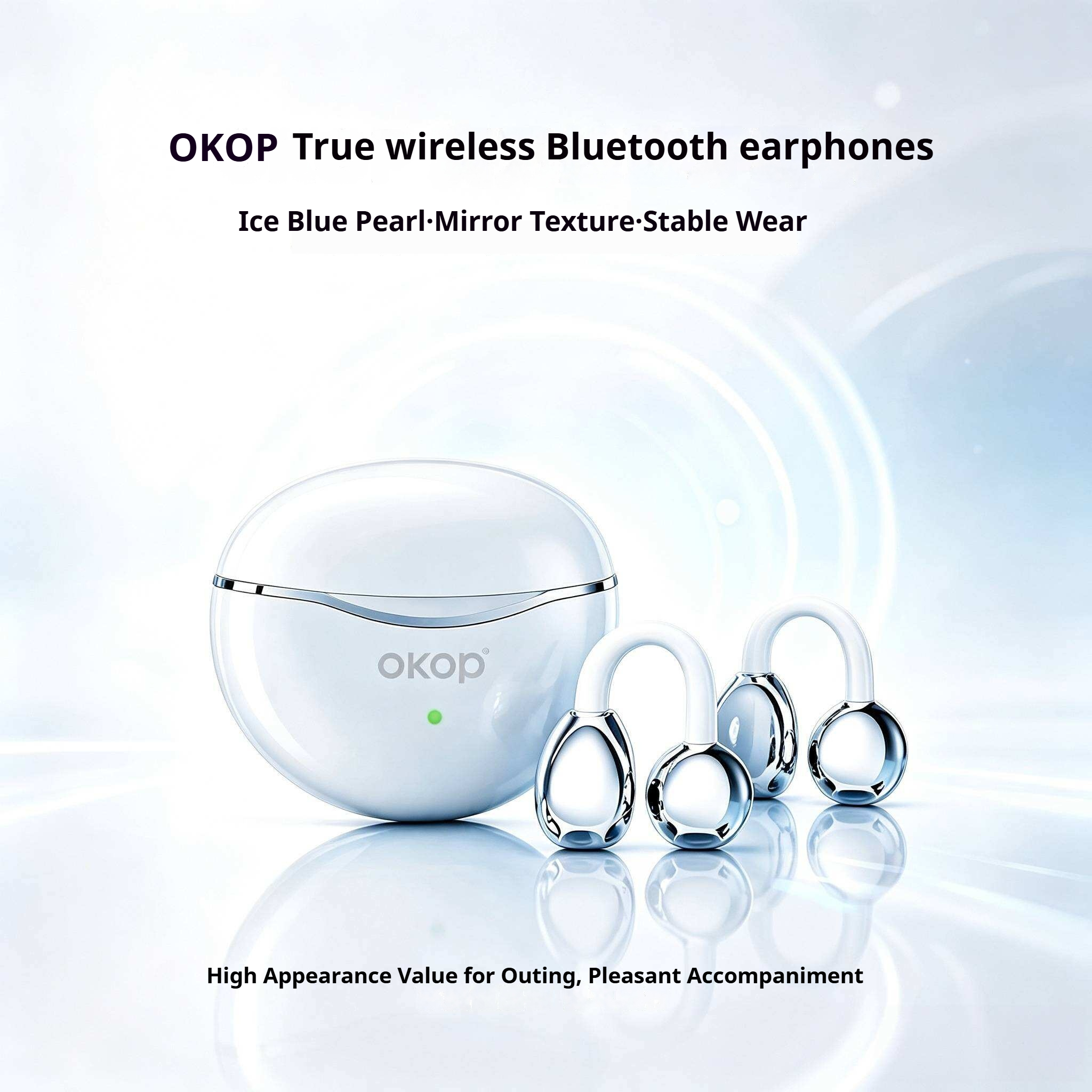 KP-115 Best-selling Wireless Bluetooth Ear-clip Headphones High-Quality Audio Low Latency For Gaming Music Factory Stock Available photo 3