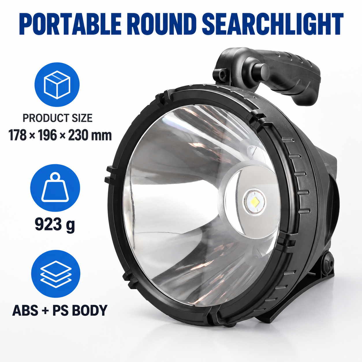Rechargeable Battery Display LED Work Light 9000mAh For Auto W868B 2400LM 6x 18650 Flood Red photo 2