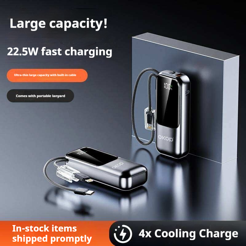 KP-729 Best-selling 10,000mAh Fast-Charging Power Bank Lightweight Portable High Capacity In-Stock At Factory photo 6
