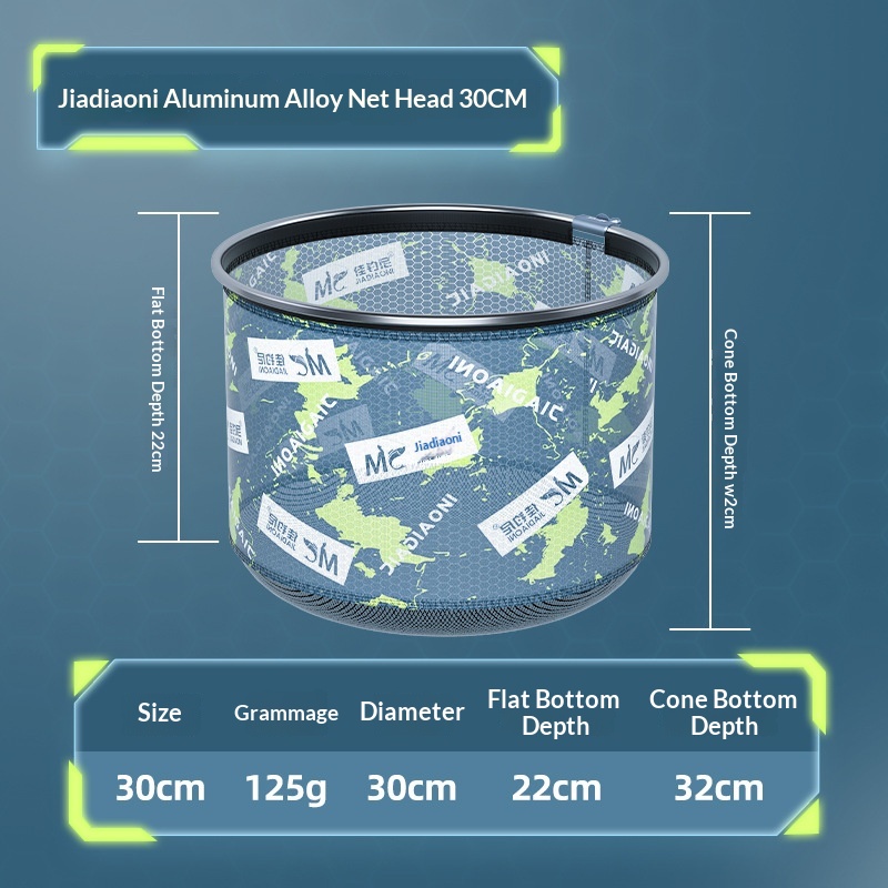 Jiadaoni Copy Net Head Anti-hook Black Pit Fishing Net Pocket Fishing Full Set Of Fish Protection Crucian Carp Super Net photo 2