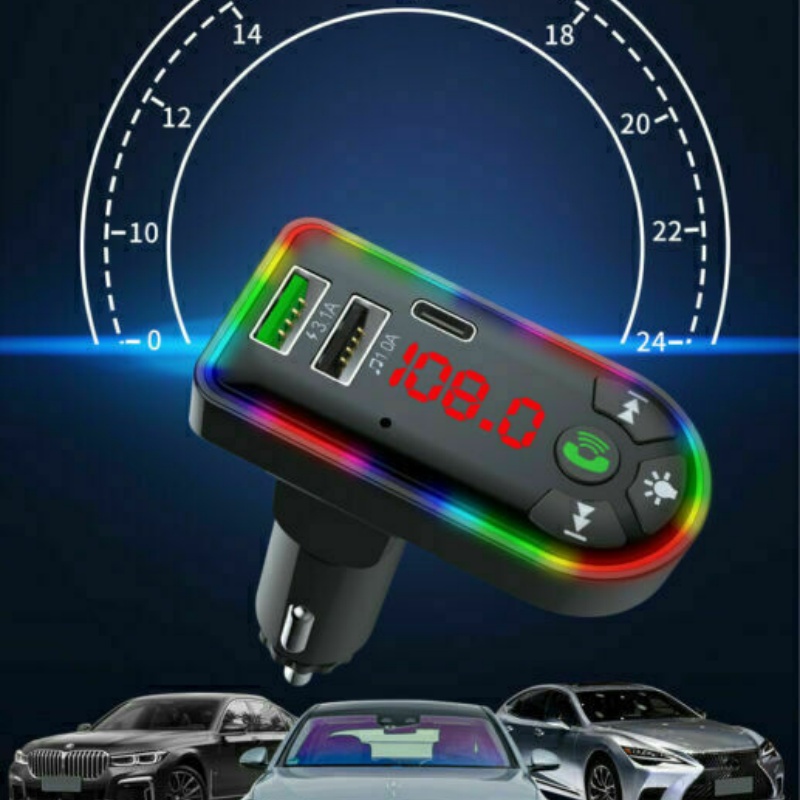 Car Bluetooth 5.0 MP3 Player FM Transmitter Radio 3.1A Fast Charger Adapter Lots photo 7