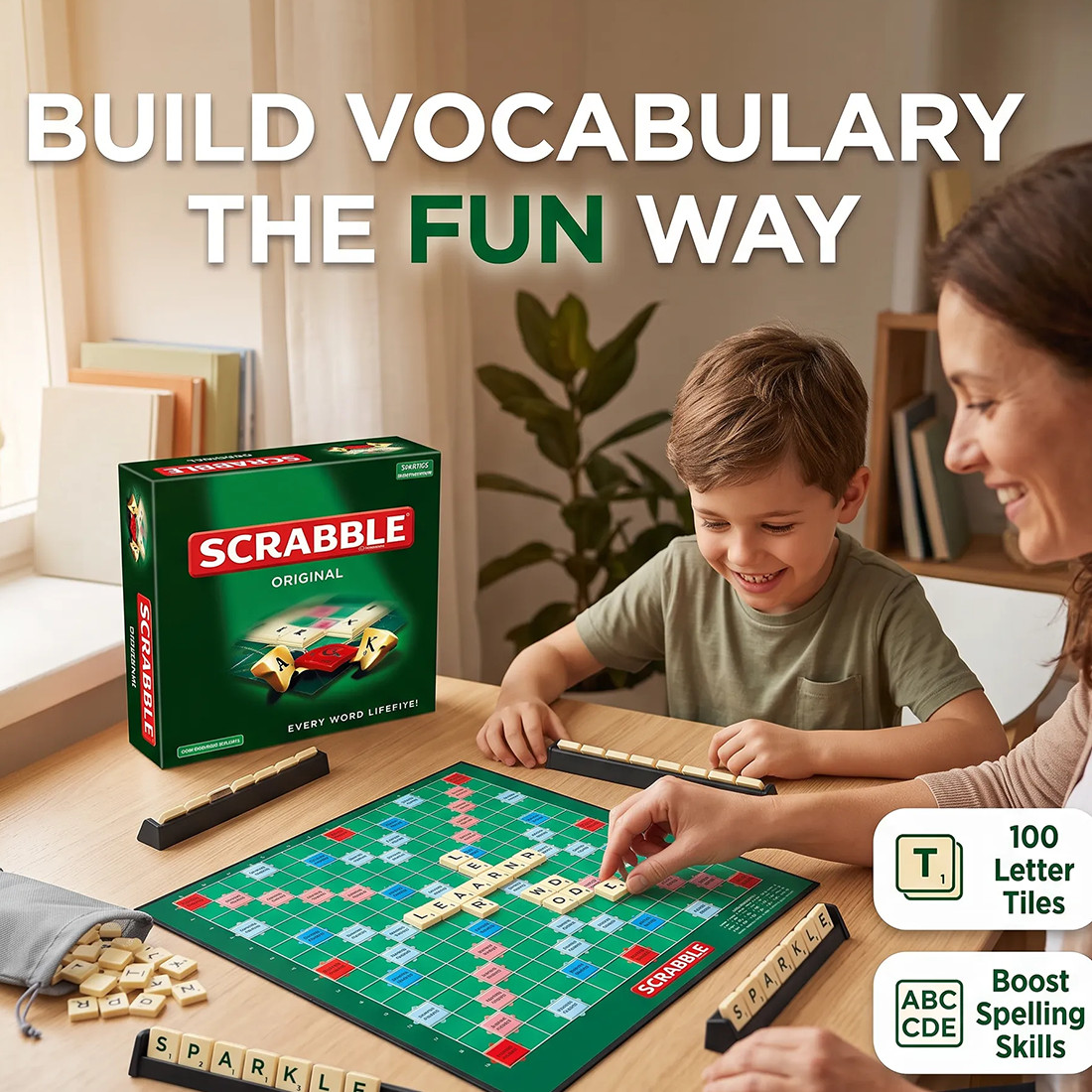 Scrabble Original Classic Board Game Toy New & Sealed Family Kids A Dult Edition photo 8
