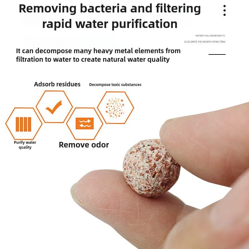 Bio Balls For Aquarium Filter Media Pond Filter Material Ceramic Ring Aquarium For Fish Tank Media Bags Hollow Material Accessories photo 4