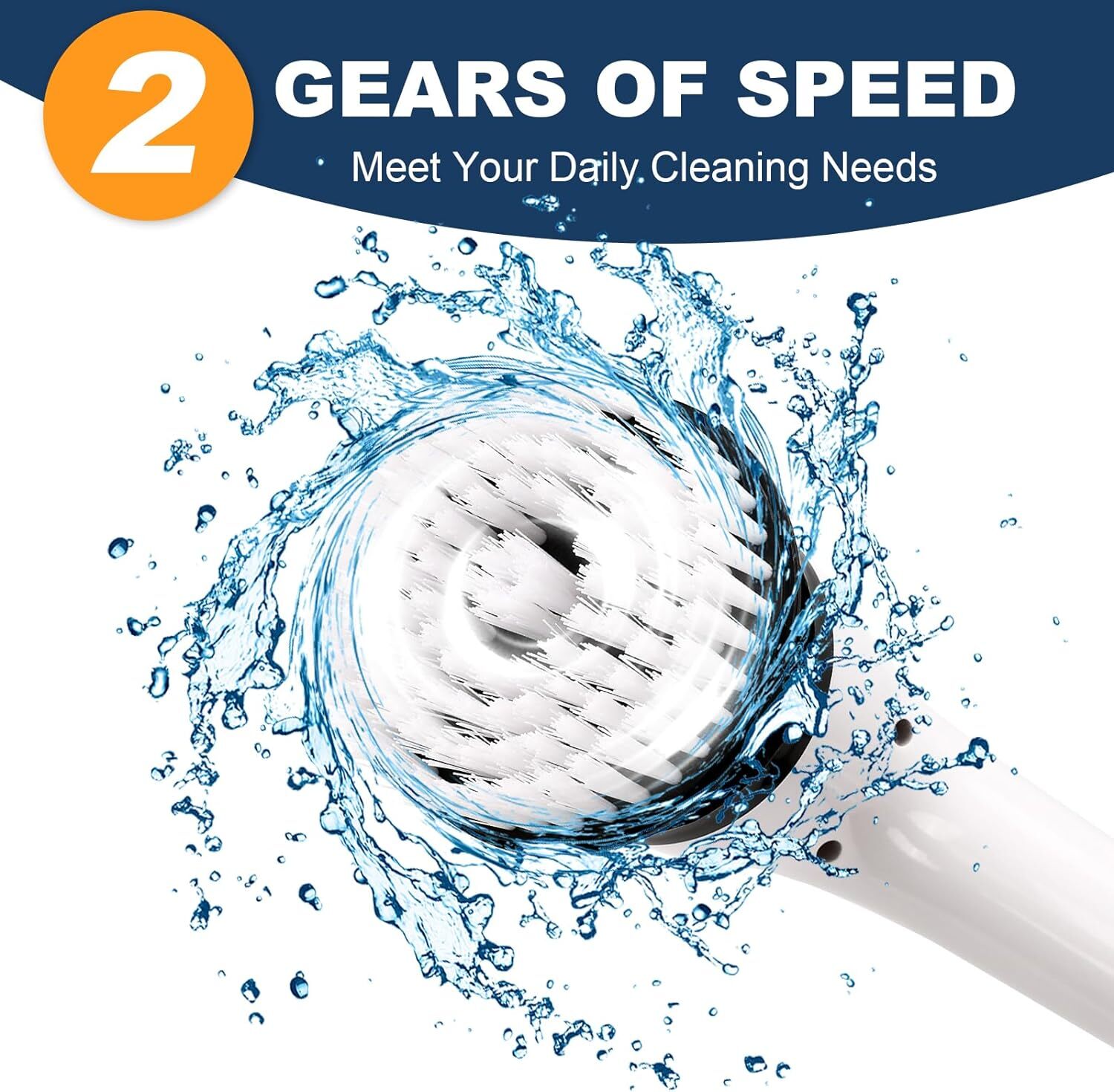 Cordless Electric Spin Scrubber Turbo Scrub Cleaning Brushs Chargeable Bathroom photo 2