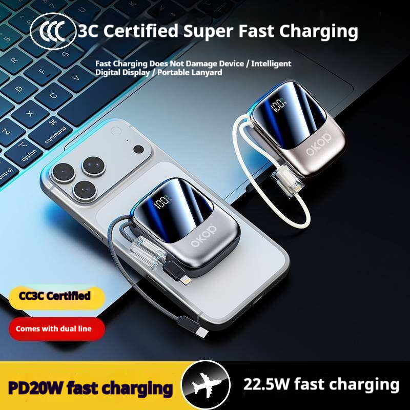 KP-730 Best-selling 10,000mAh Fast-Charging Power Bank With Digital Display Factory Direct Stock photo 2