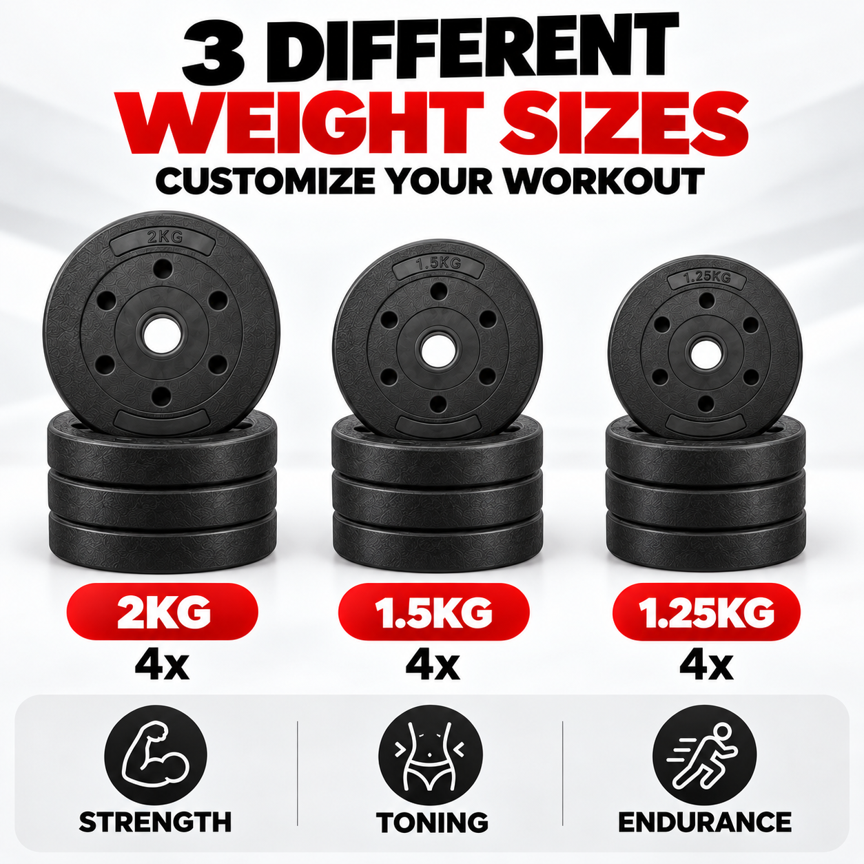 2-in-1 20KG Adjustable Dumbbell Set, Convertible Into A Barbell With Connector Bar photo 2