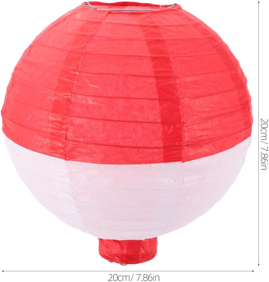 Fishing Bobber Decorations 4 Units, 7.87 Inch Ocean Themed Hanging Paper Lanterns For Birthday Party And Coastal Decor photo 3