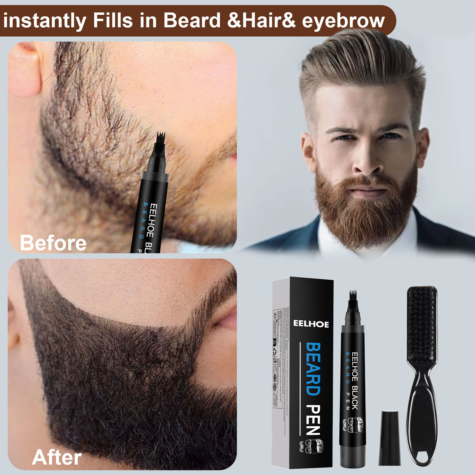 Beard Styling Pen - Black Box photo 3