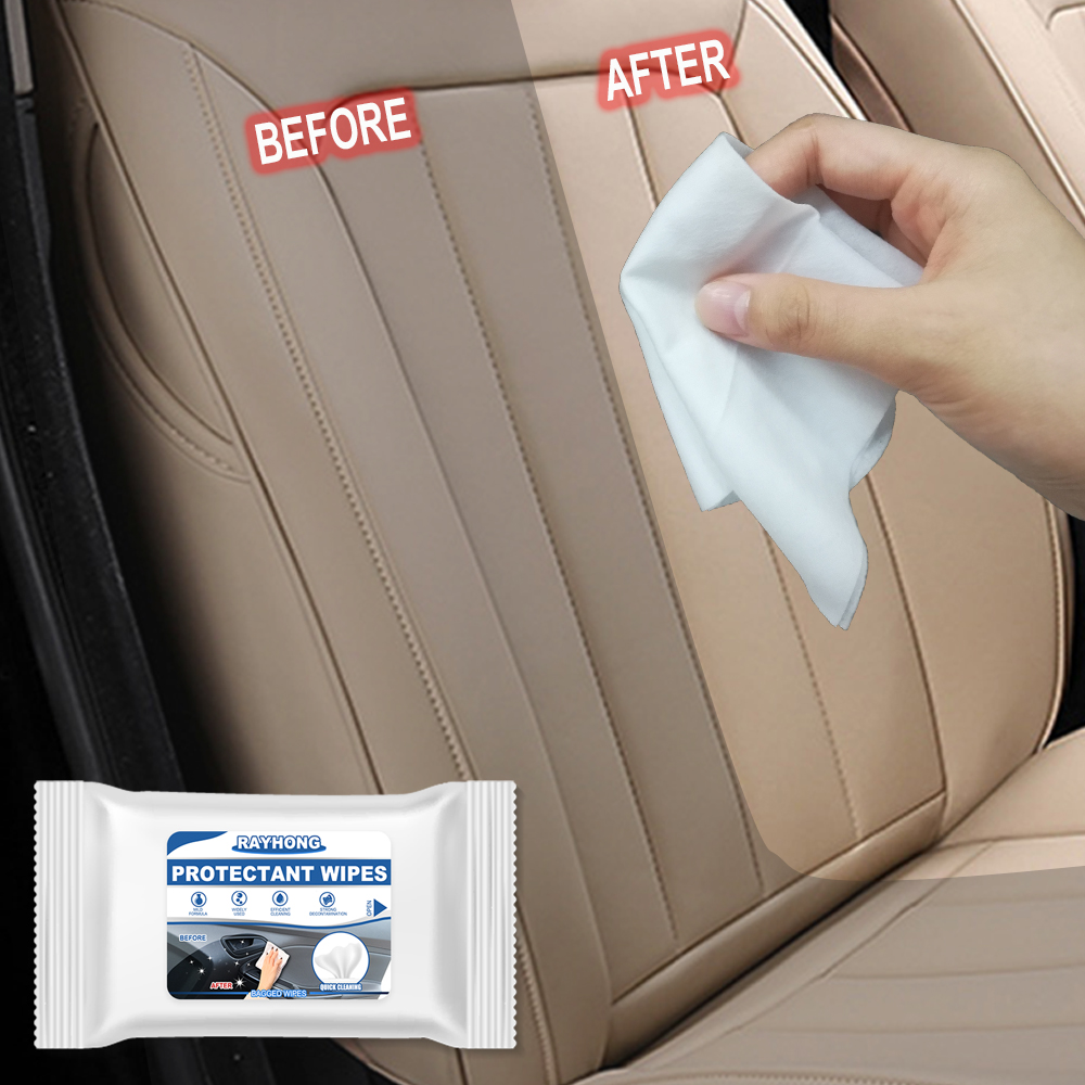 Rayhong Car Interior Wipes, Glass Leather Interior Refurbished Sofa Gauges Steering Wheel Maintenance Clean photo 3