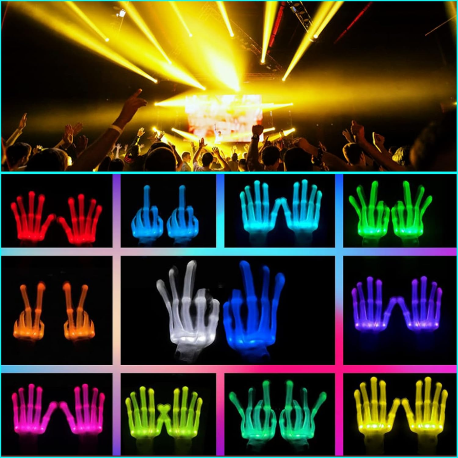 Kids Toys 12 Colors LED Gloves Cool Toys For Age 3-6 Years Old Boys Girls Halloween Costumes Light Up Gloves Stocking Stuffers Christmas Birthday photo 5