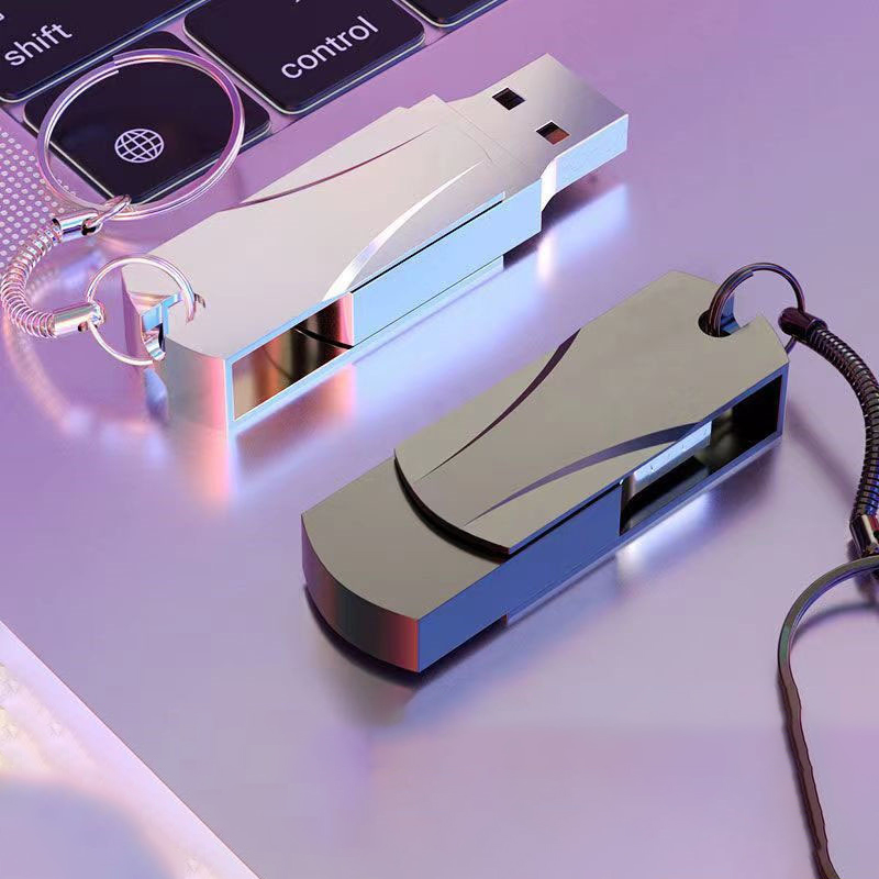 A USB Drive With A Large Capacity Is Expanded On A Virtual Scale photo 2