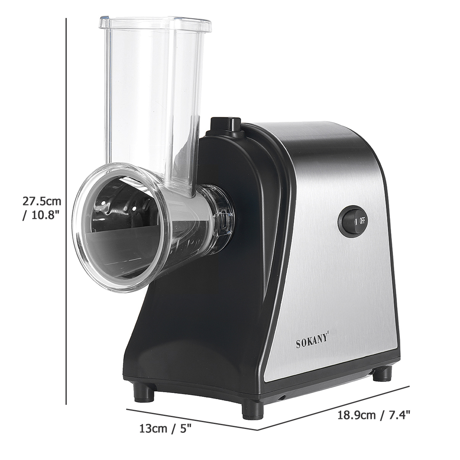 Electric Grater Vegetable Food Rotary Drum Grater Chopper Slicer MAX CUT photo 7