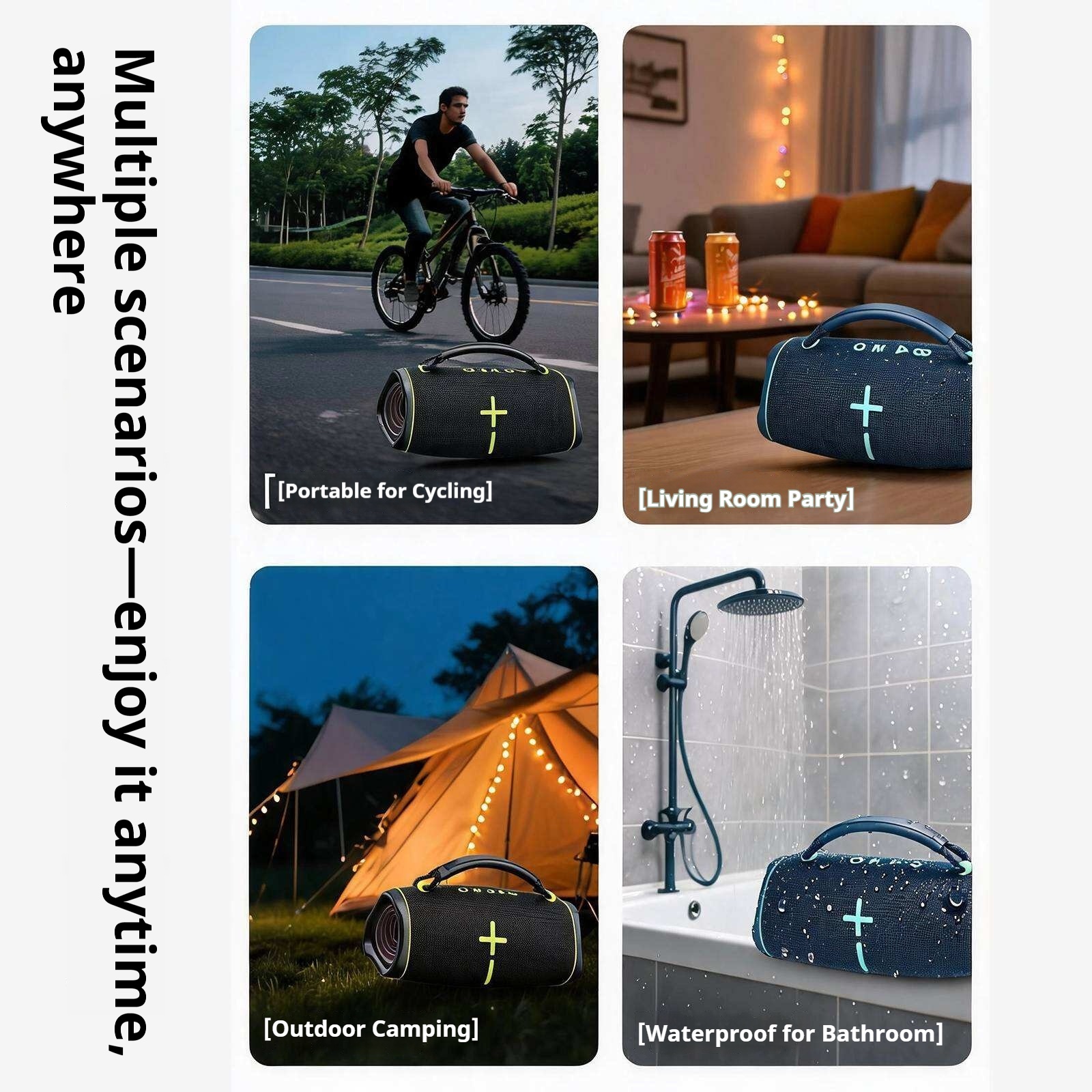 KP-866 Best-Selling Wireless Bluetooth Speaker Portable Handle RGB Lighting High-Quality Sound Ideal For Outdoor Parties Factory Direct In Stock photo 2