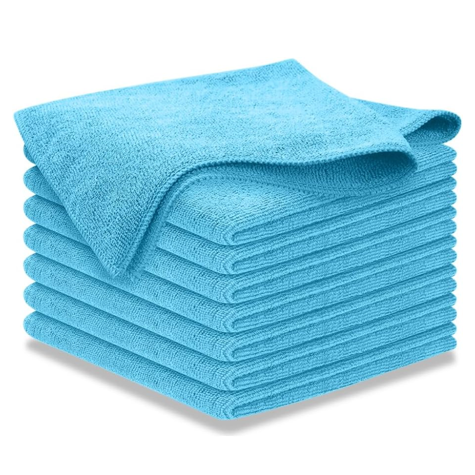 Microfiber Cleaning Cloth 8Pcs 12.5x12.5 Inch Ultra Absorbent Car Cleaning Towel Reusable Washable Cloth For Car, Glass, Mirror And Home photo 7