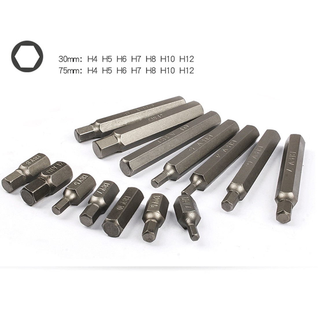 NEW 75Pcs Hex Torx Star Spline Ribe Socket BIT Set photo 4