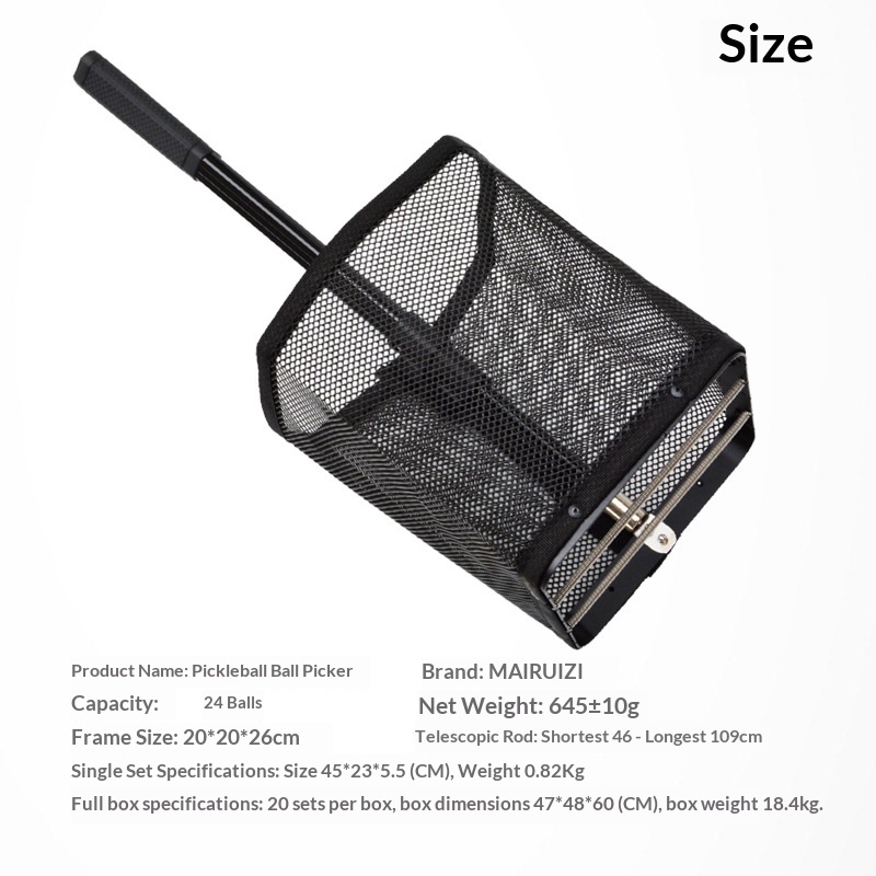 Pickleball Ball Retriever, Convenient Ball Pickup Frame That Eliminates The Need To Bend Over, Detachable, Portable Storage, Ball Collector photo 5