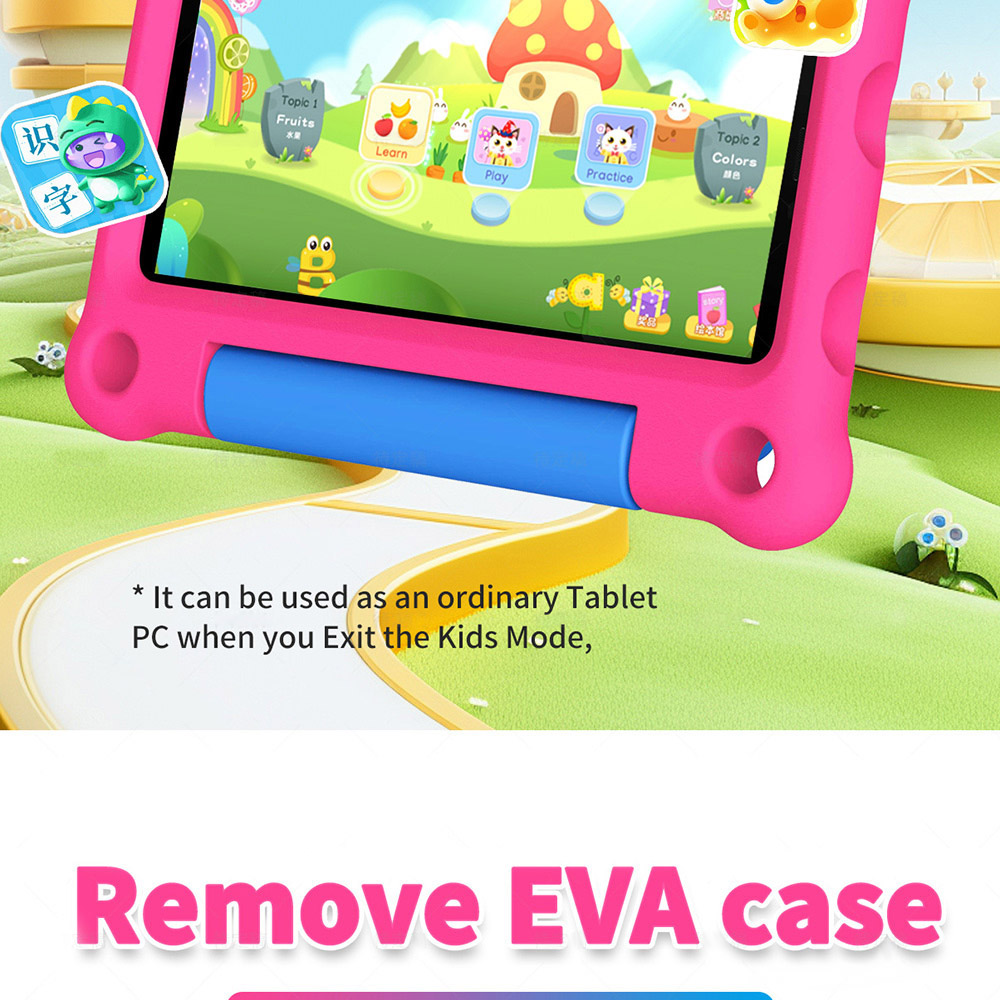 G-tab T7Pro Kids Tablet  7 Inch 1024&600 IPS Screen  Android 14  1.5GHz Quad-core CPU  4GB RAM 2GB &2GB Expansion 64GB ROM 2.4&5GHz WiFi  3000mAh Battery  2MP&2MP Camera-Pink photo 4