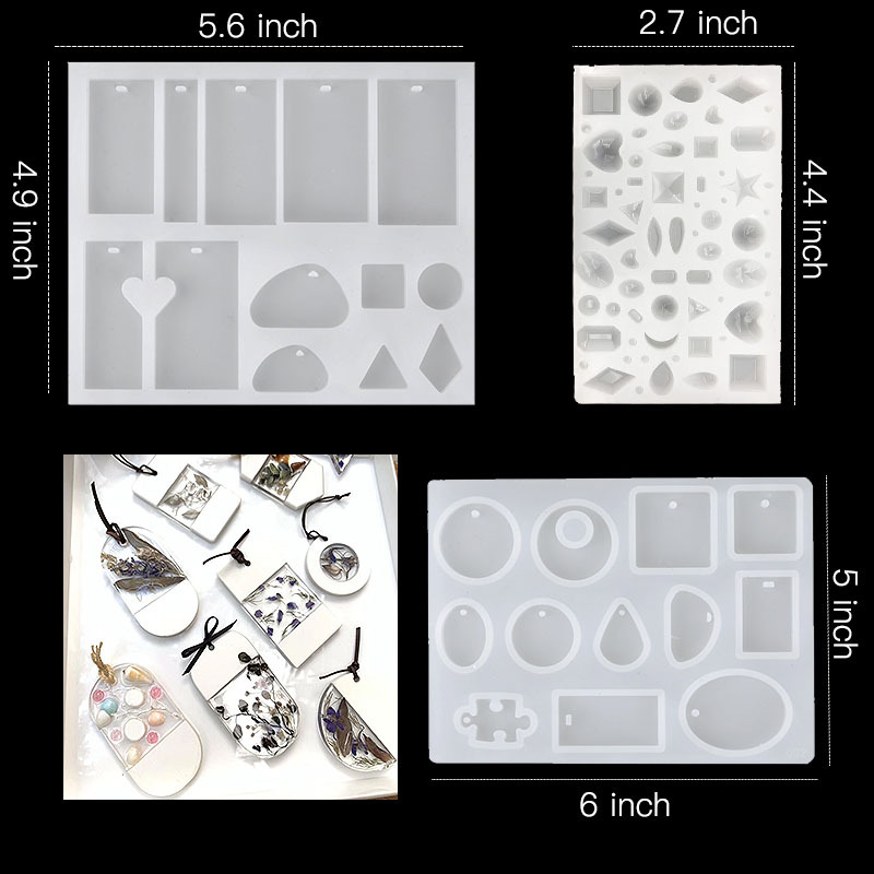 93Pcs&Set Resin Mold Epoxy Resin Mold Dropper Spoon Powder Set Kit Craft Tool photo 2