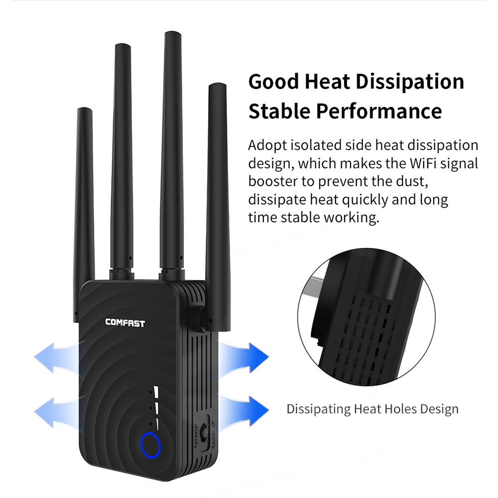 Dual-band 1200-megabit wireless relay router photo 8
