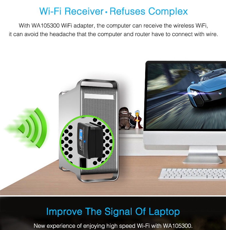 WIFI wireless receiver mini wireless card photo 4