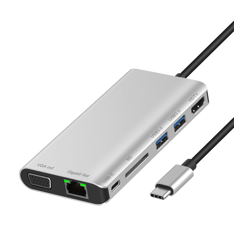 All in One Docking Station Type-C to SDTF Multi Function card reader photo 3