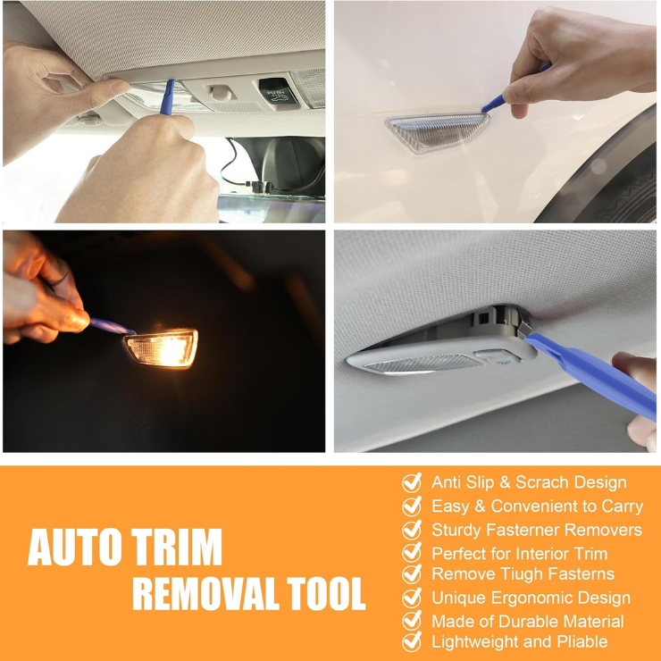 24 Pieces Dome Light LED Car Interior Bulb Kit Set 194 T10 DE3175 578 31mm 42mm Bulbs Interior Replacement Lights For Car Map License Plate Door Side Marker Cornering Trunk Light - Blue photo 3
