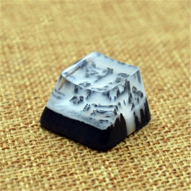 Keycap Qianshan Muxue Resin Wood Keycap photo 1