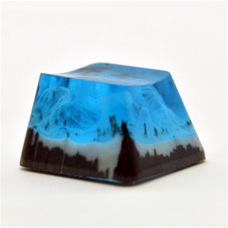 Keycap Qianshan Muxue Resin Wood Keycap photo 2