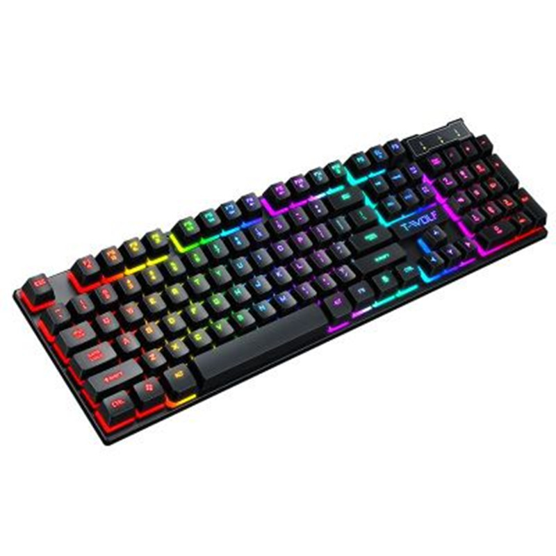 Gaming Usb Luminous Wired Keyboard Floating Manipulator photo 1