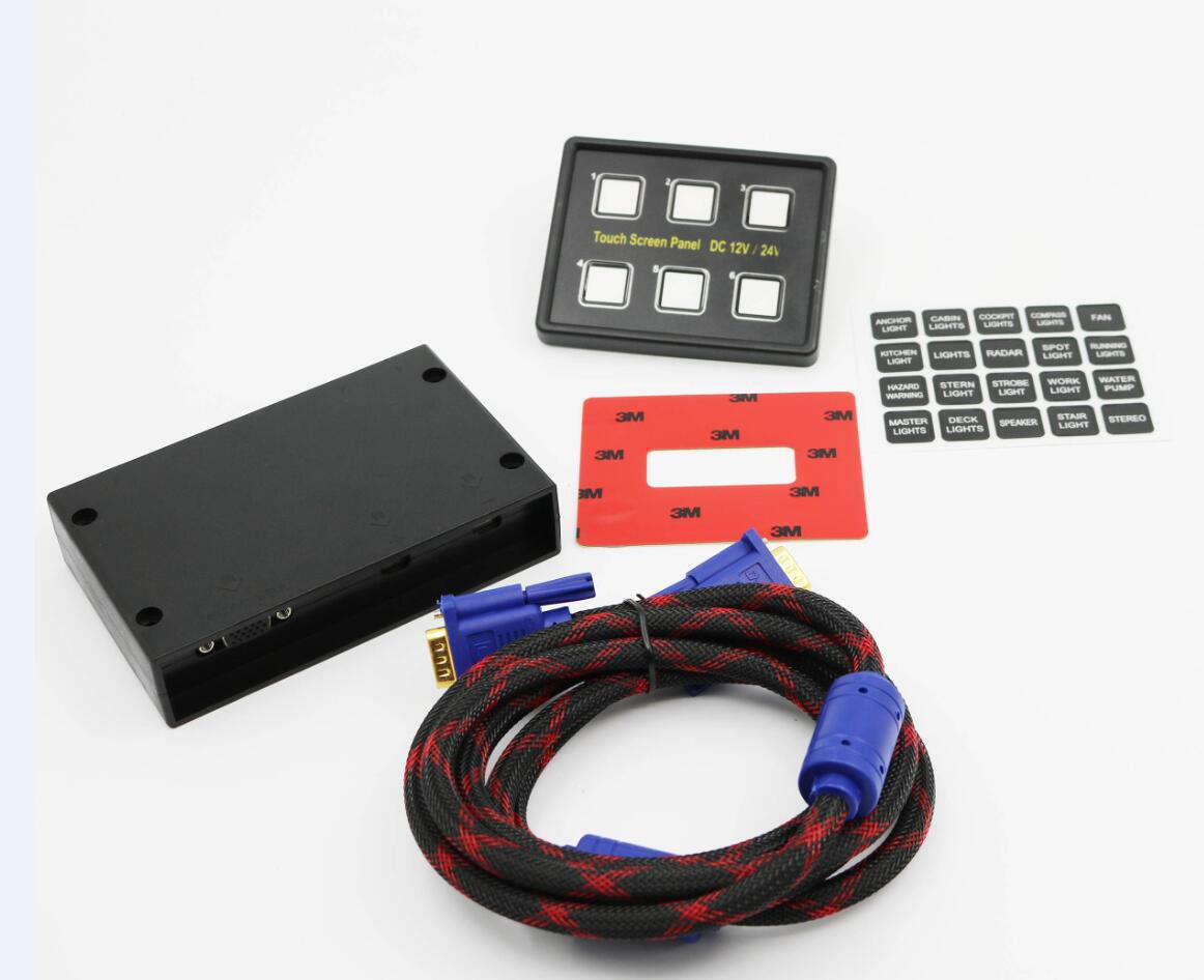 Wrangler Switch Panel Car/Boat/Bus Modification 6-Way Touch Switch Panel photo 3