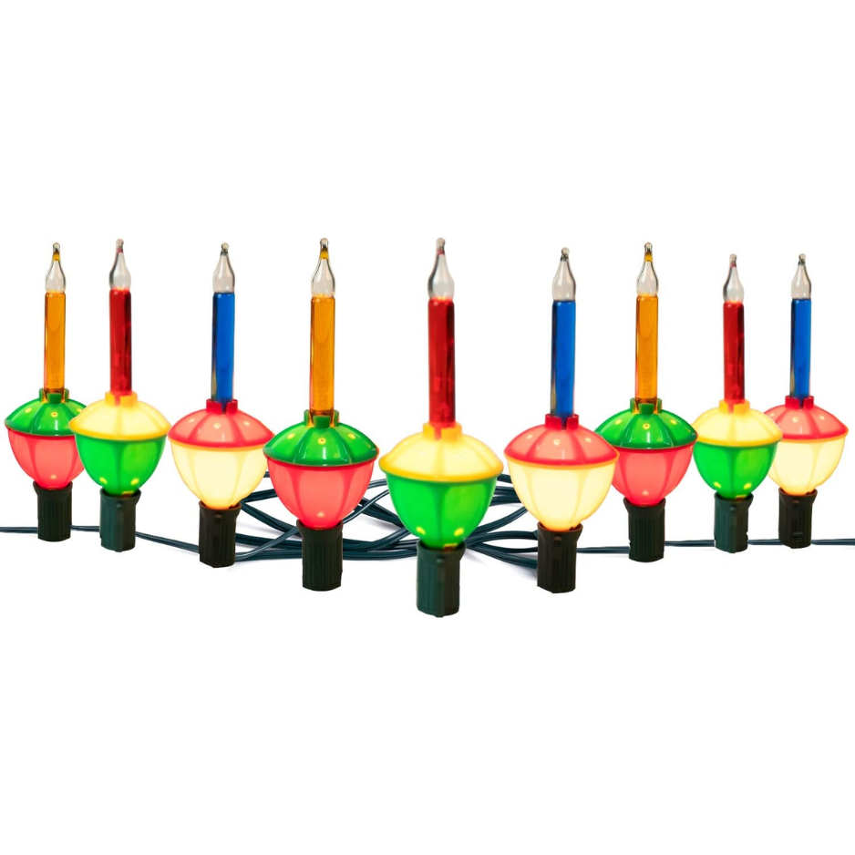 Christmas Bubble String Lights, 9 Traditional Multicolor Bubble Lights photo 1