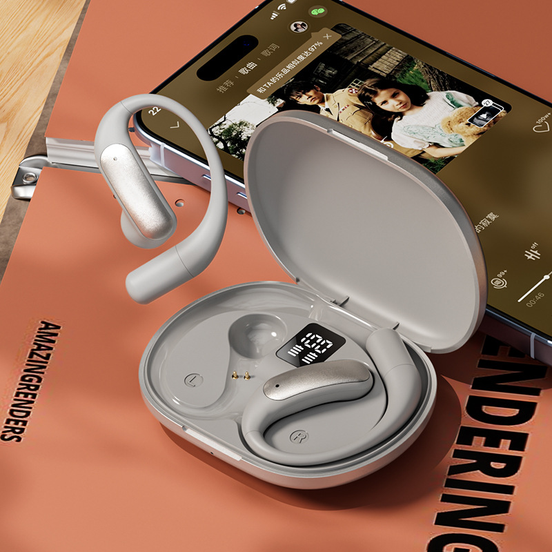 Cross Border Explosion M127 Long Range Hanging Earphone Private Model High Color Value Low Latency Wireless Bluetooth Headphones Wholesale photo 7
