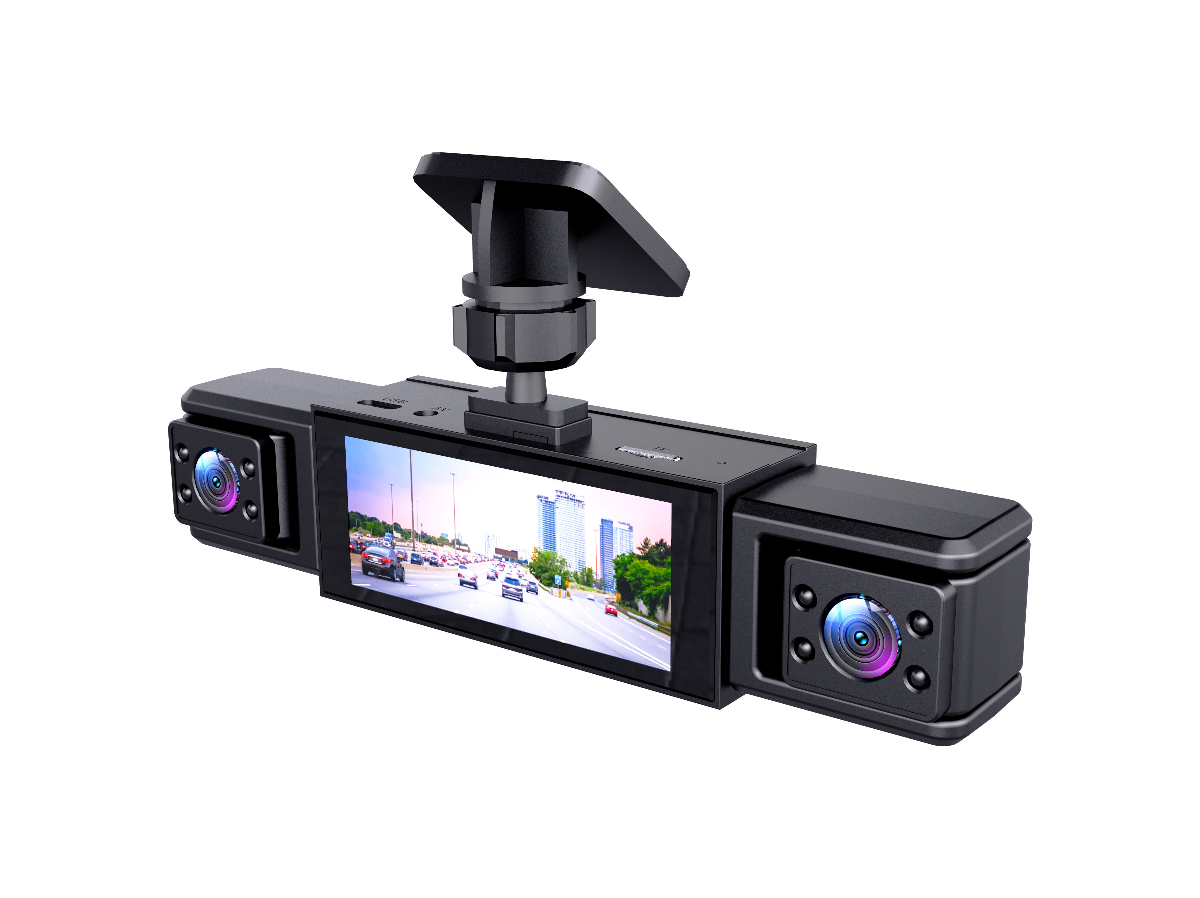 1080P High-definition Driving Recorder With Four Lenses, High-definition Night Vision, Front, Back, Left, Right Recording photo 7