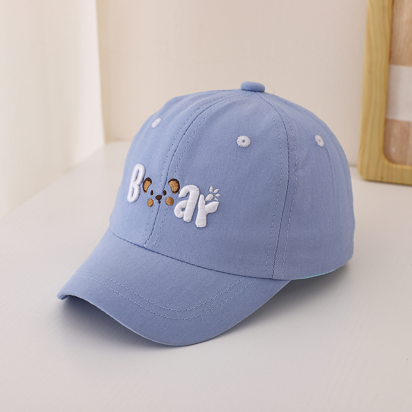 Children's Single-color Simple Cartoon Mouse Letter Embroidery Adjustable Cute And Casual Baseball Cap Suitable For Traveling And Playing photo 6