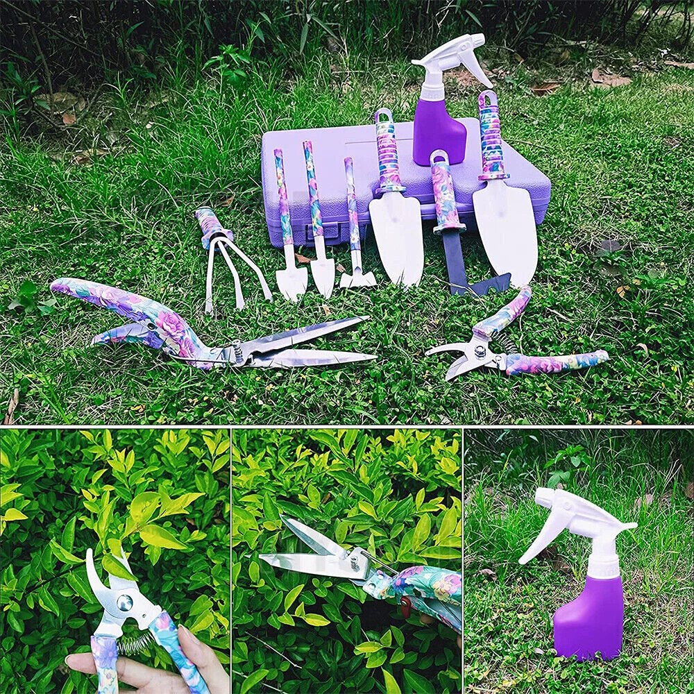 10Pcs Garden Tool Set Shovel Harrow Potted Flower Gardening Tools Gift Kit photo 4